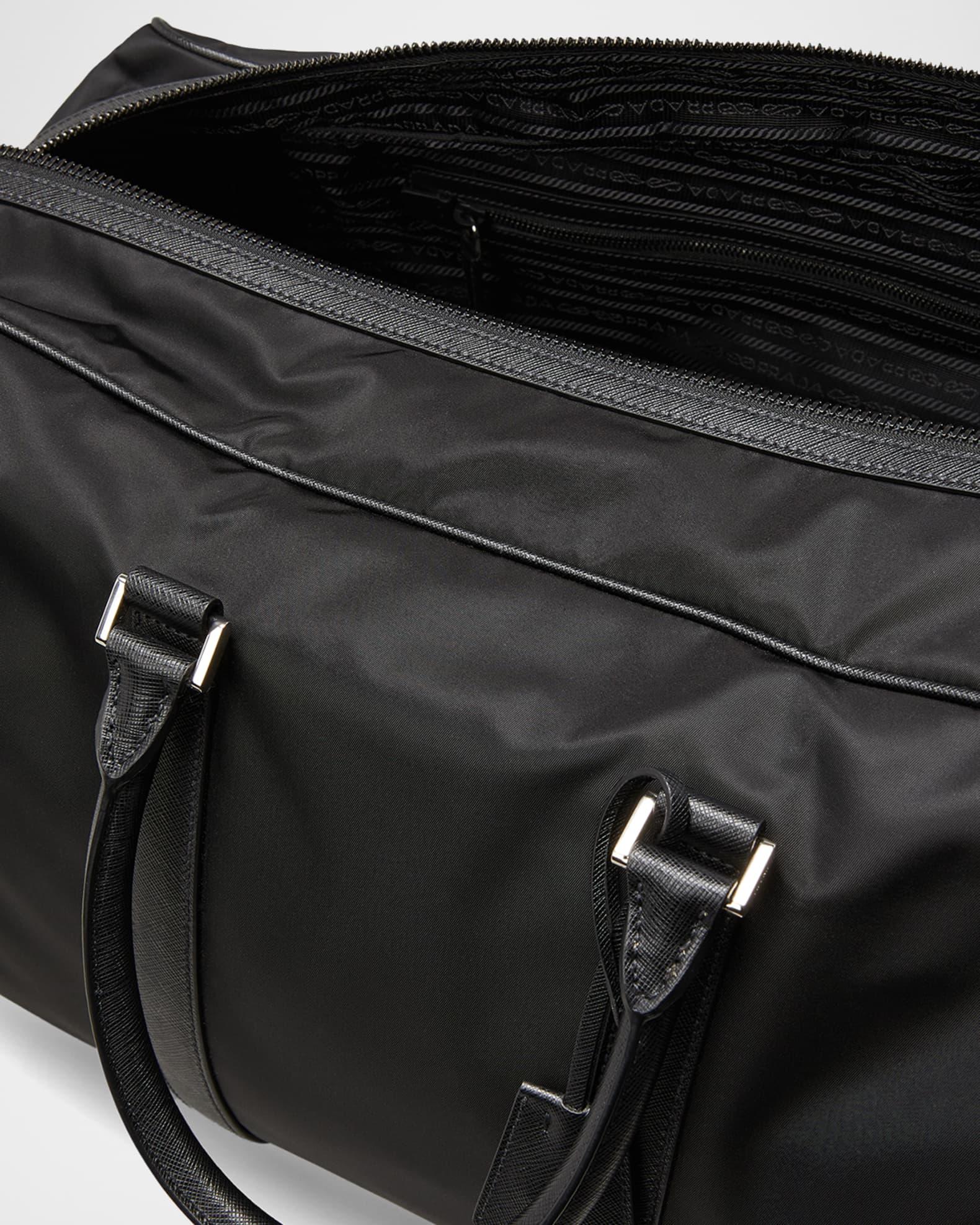 Men's Medium Re-Nylon and Saffiano Leather Duffel Bag Product Image