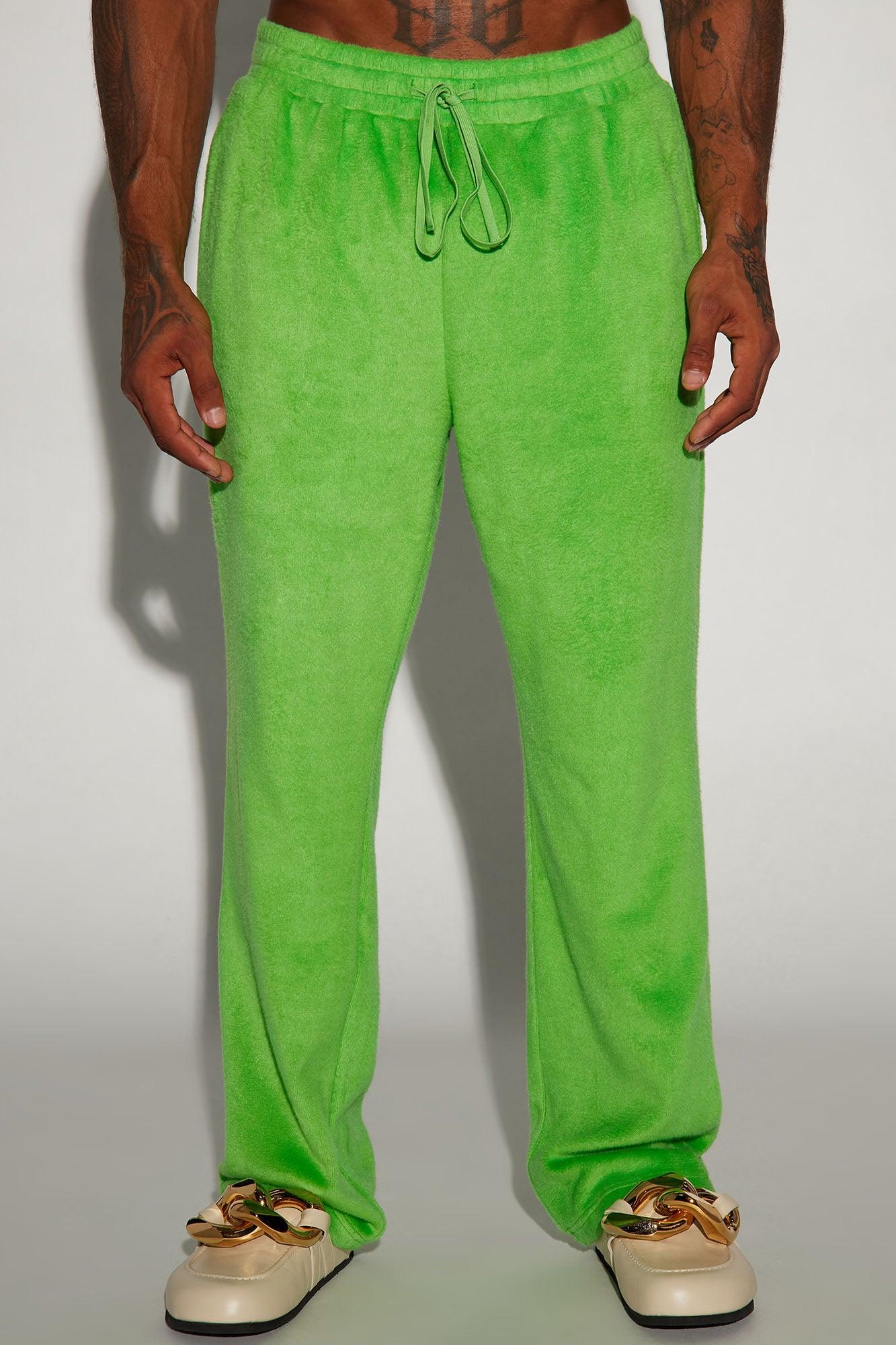 Feel The Mood Straight Pants - Green Product Image