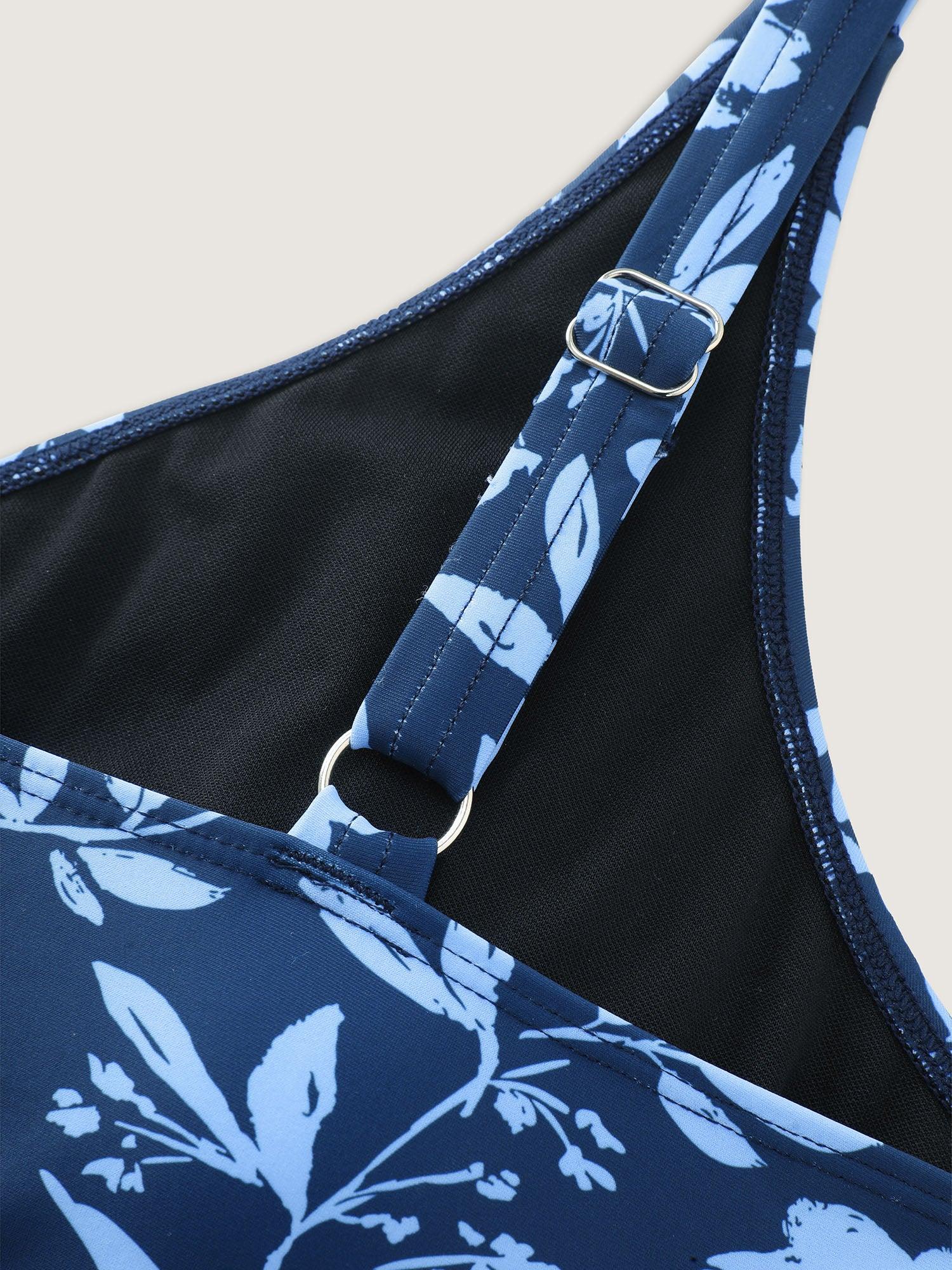 Floral Print Side-Tie Swim Dress Female Product Image