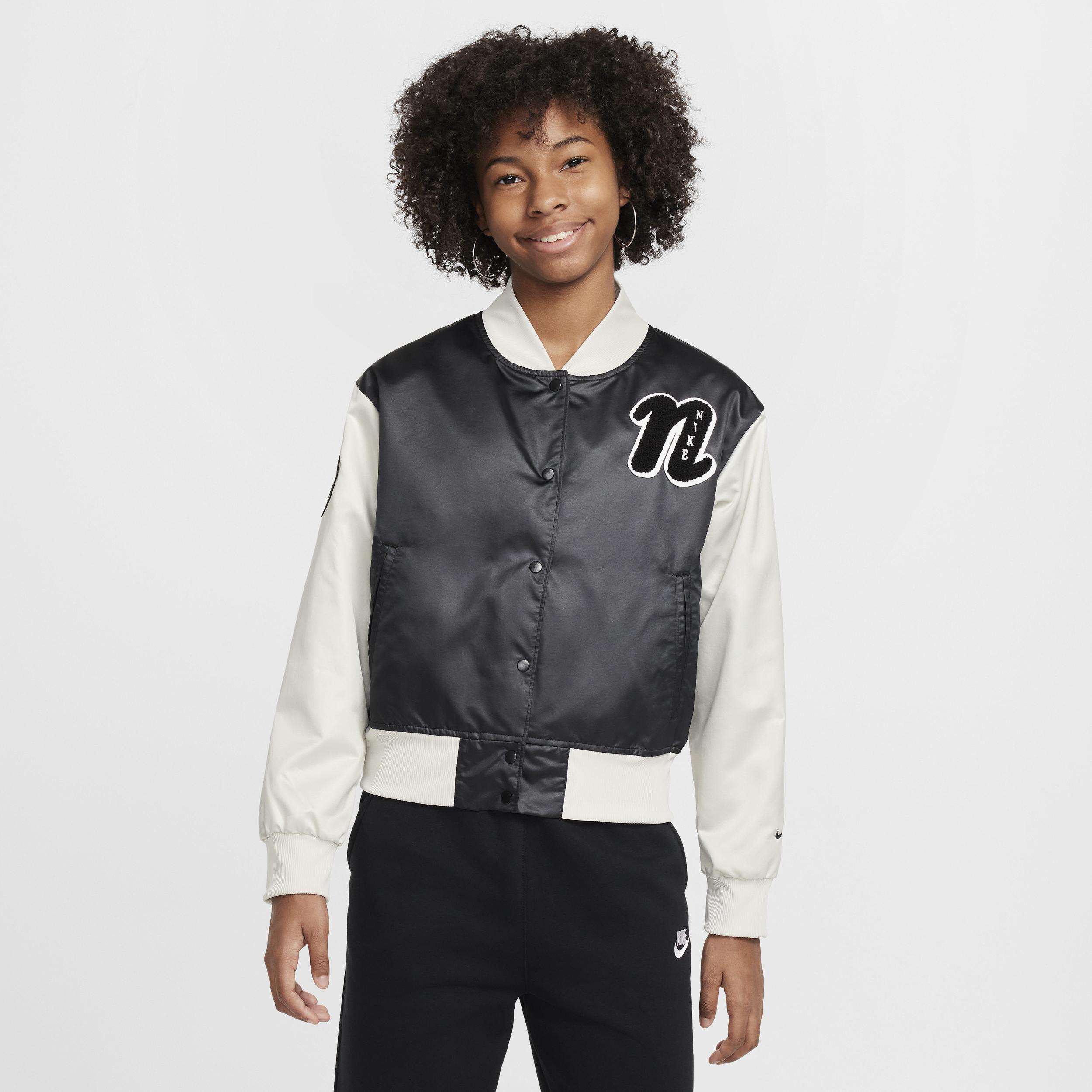 Nike Girls Nike NSW Varsity Star Jacket - Girls Grade School Product Image