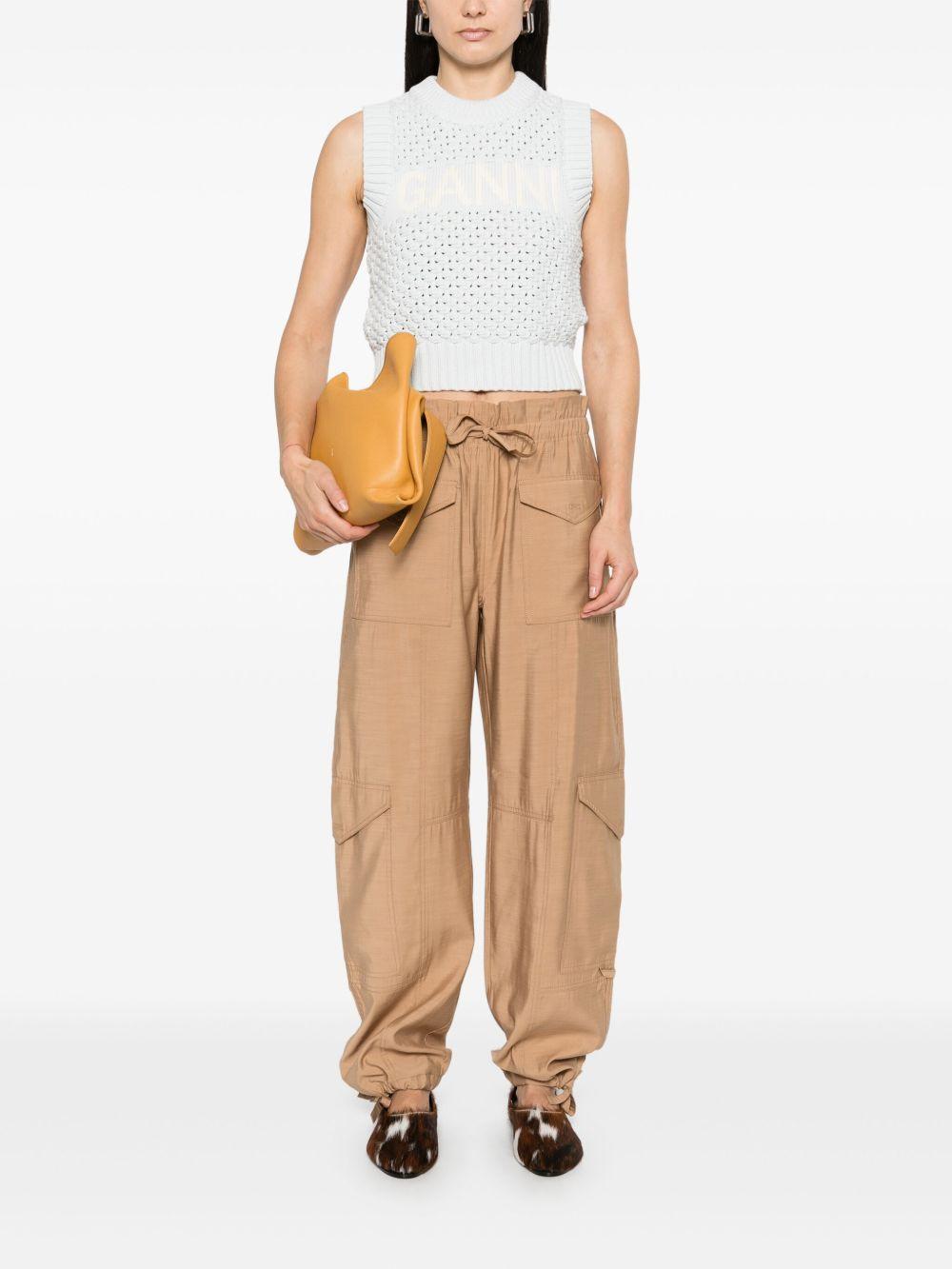 logo-intarsia vest Product Image