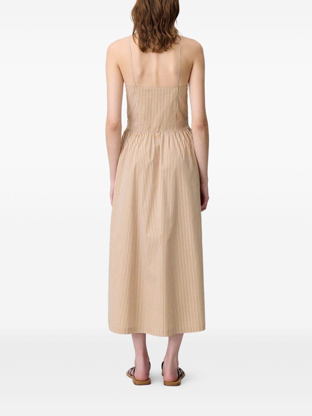 striped cotton dress Product Image