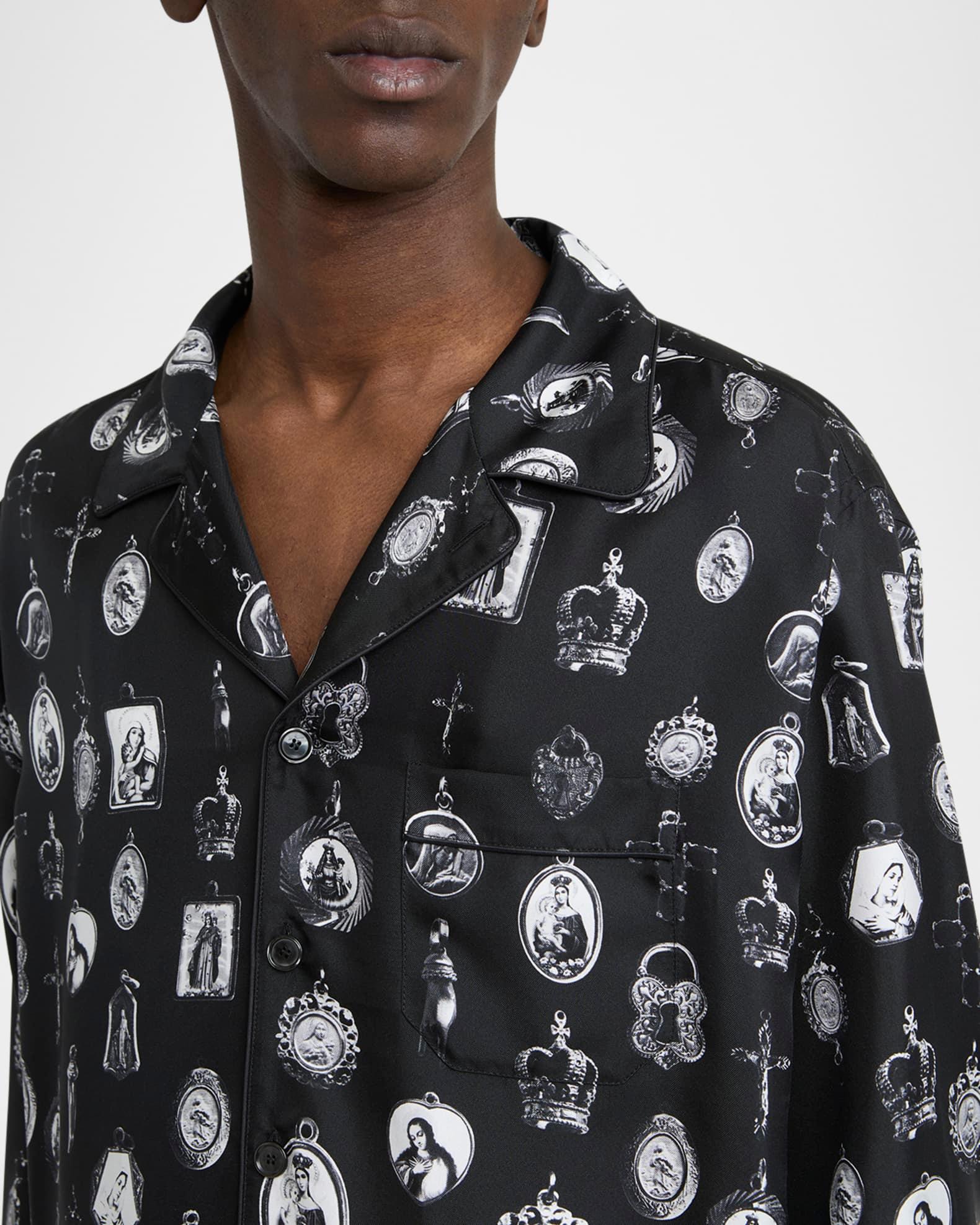 Men's Silk Medagliette Vanity Sport Shirt Product Image