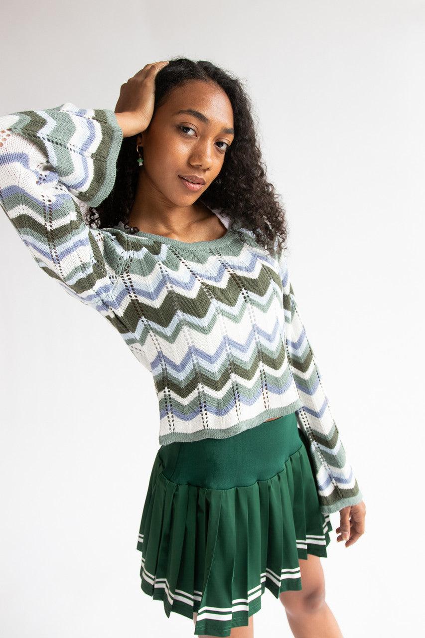 Chevron Stitch Pullover Product Image