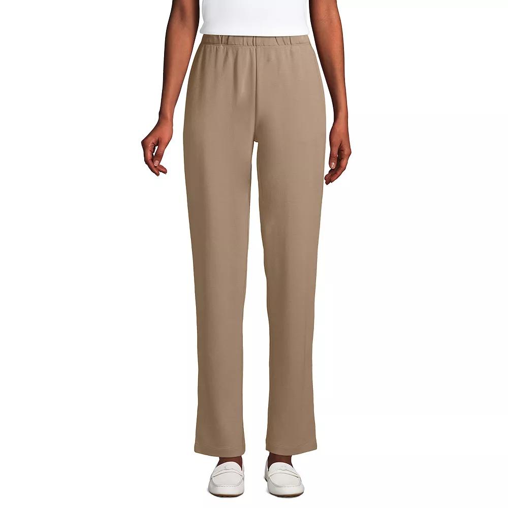 Petite Lands' End Sport Knit High Waist Pants, Women's,  Product Image