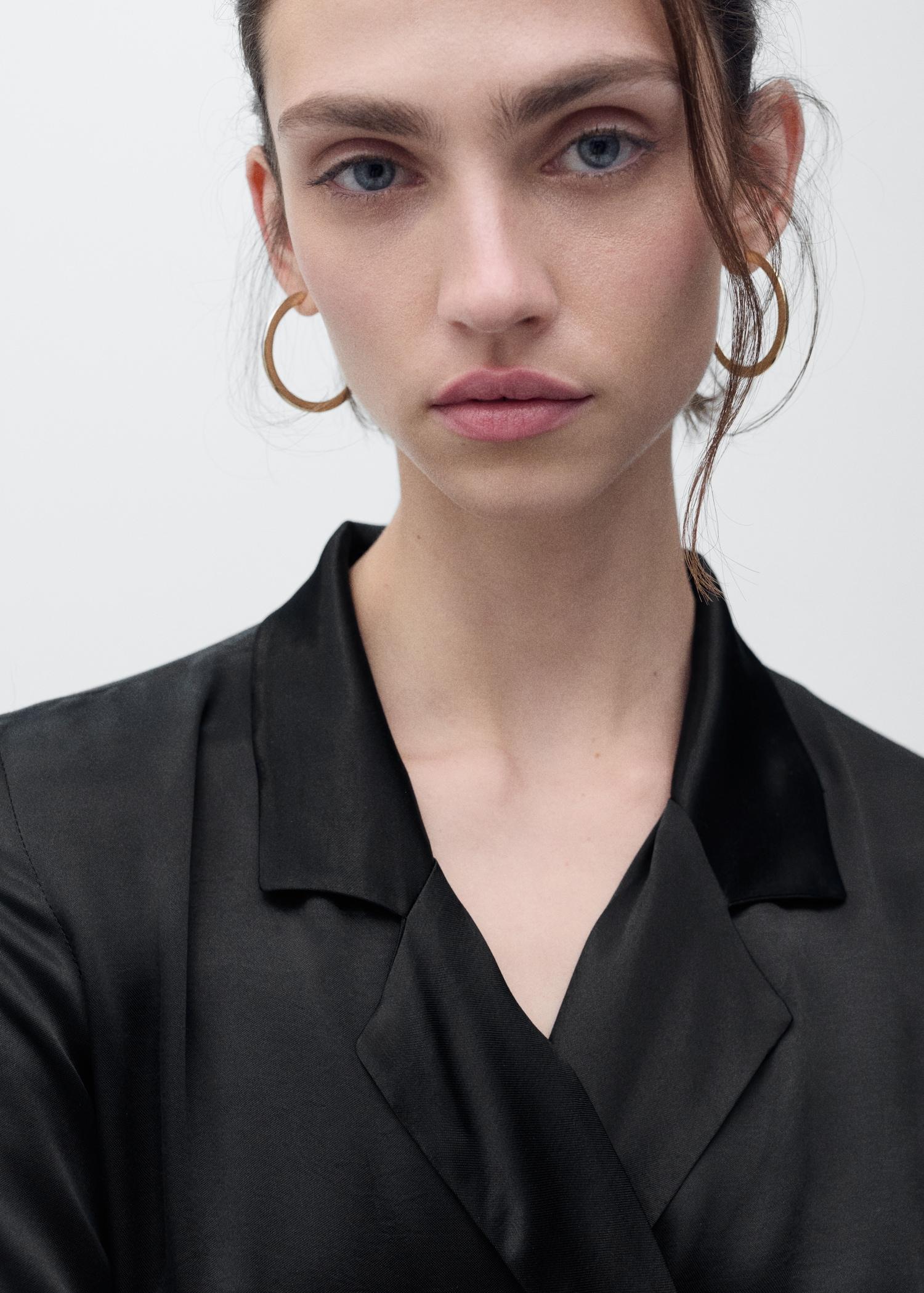 Wrap midi-dress with knot - Women | MANGO USA Product Image