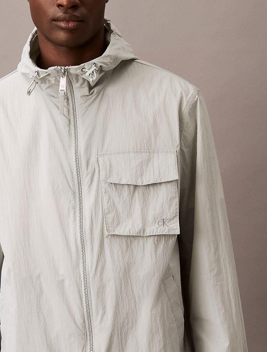 Nylon Hooded Relaxed Jacket Product Image