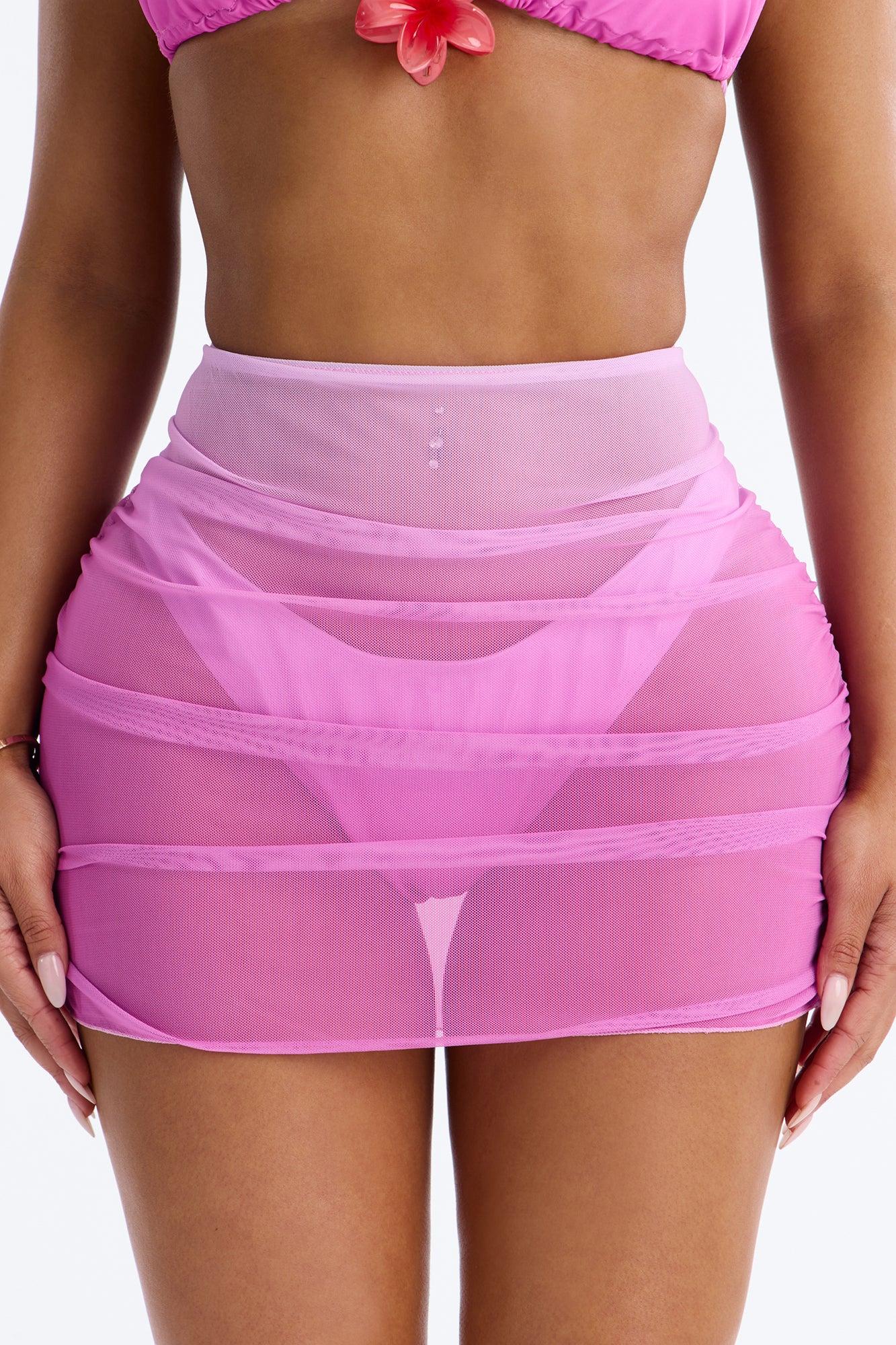 Better Off Bikini And Coverup Skirt - Pink/combo Female Product Image