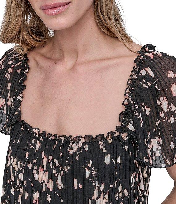 DKNY by Donna Karan Floral Print Tiered Shift Dress Product Image