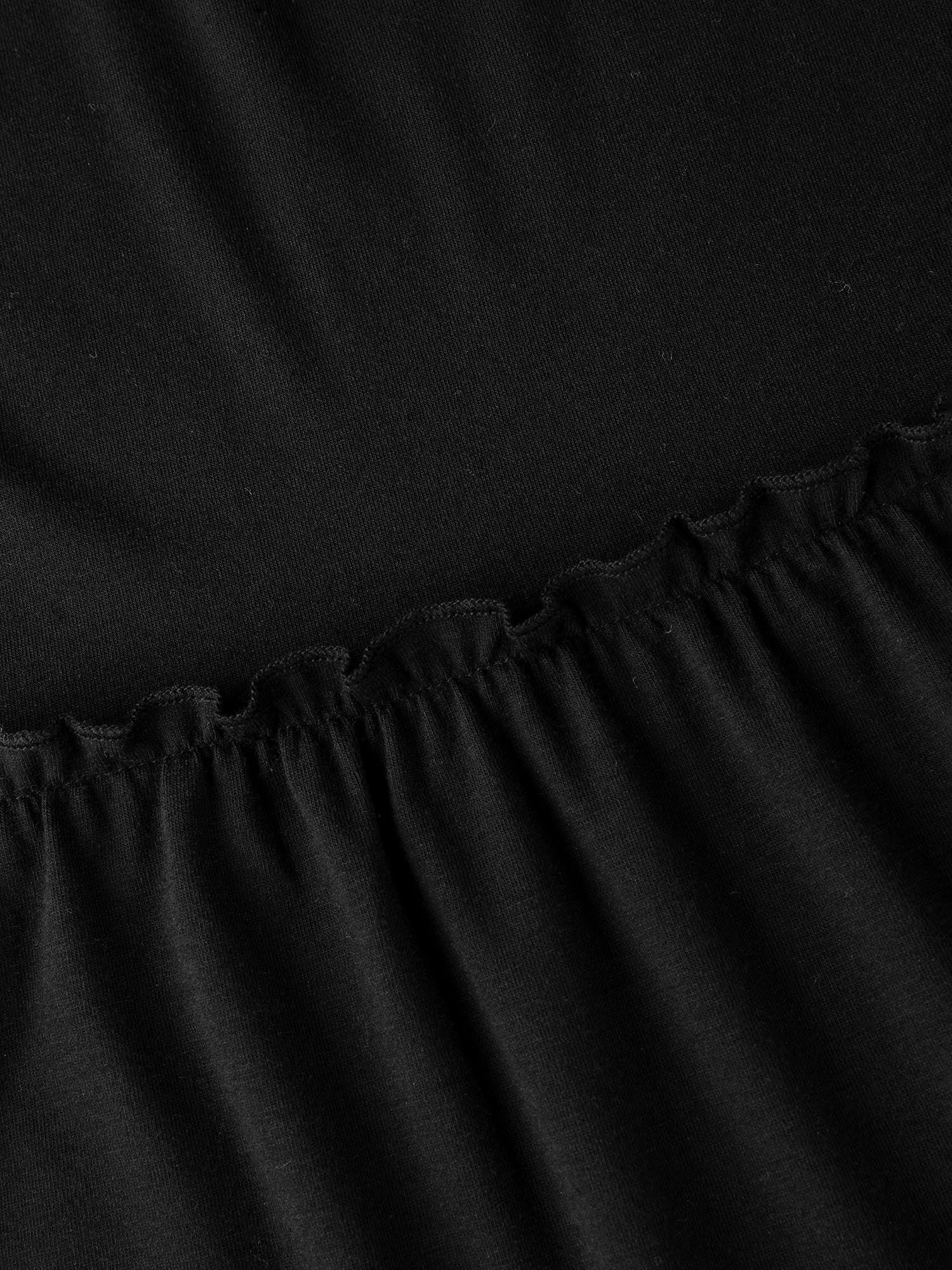 Stretchy Ruffled Hem Tiered Pants Female Product Image