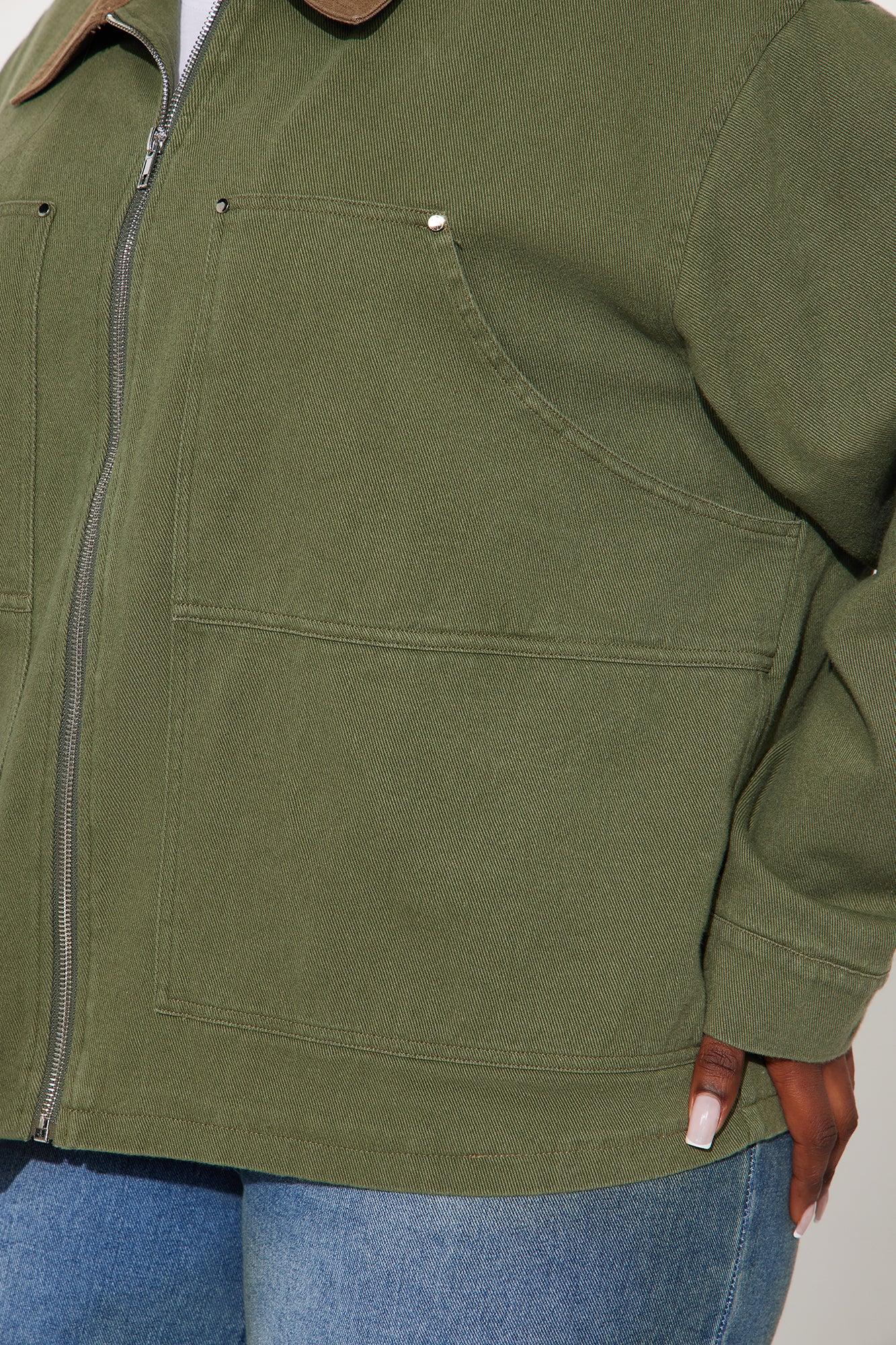 Leila Barn Jacket - Olive Female Product Image