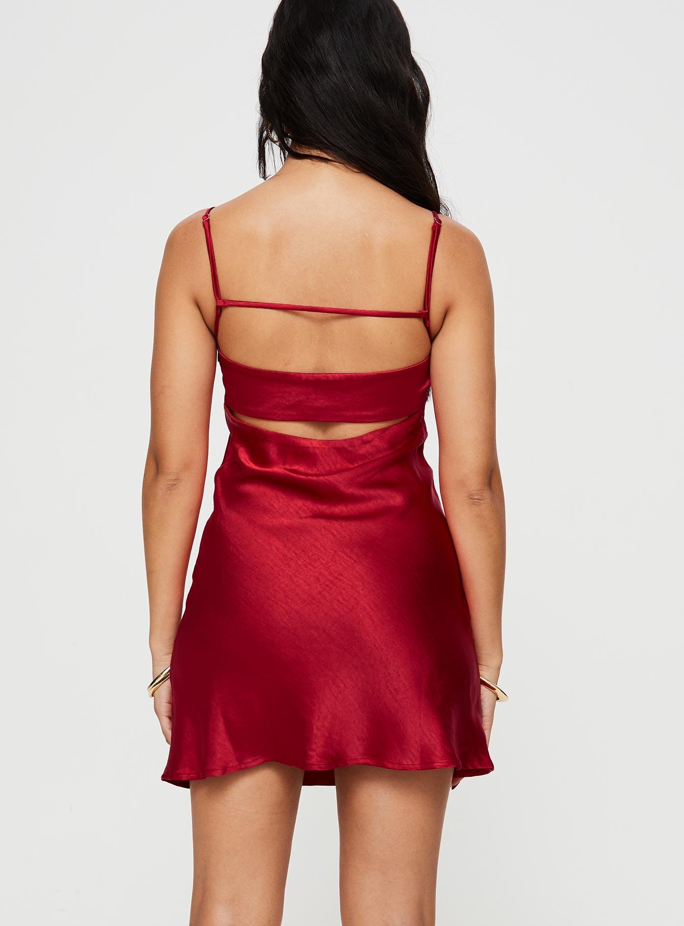 Jazelle Mini Dress Red Product Image