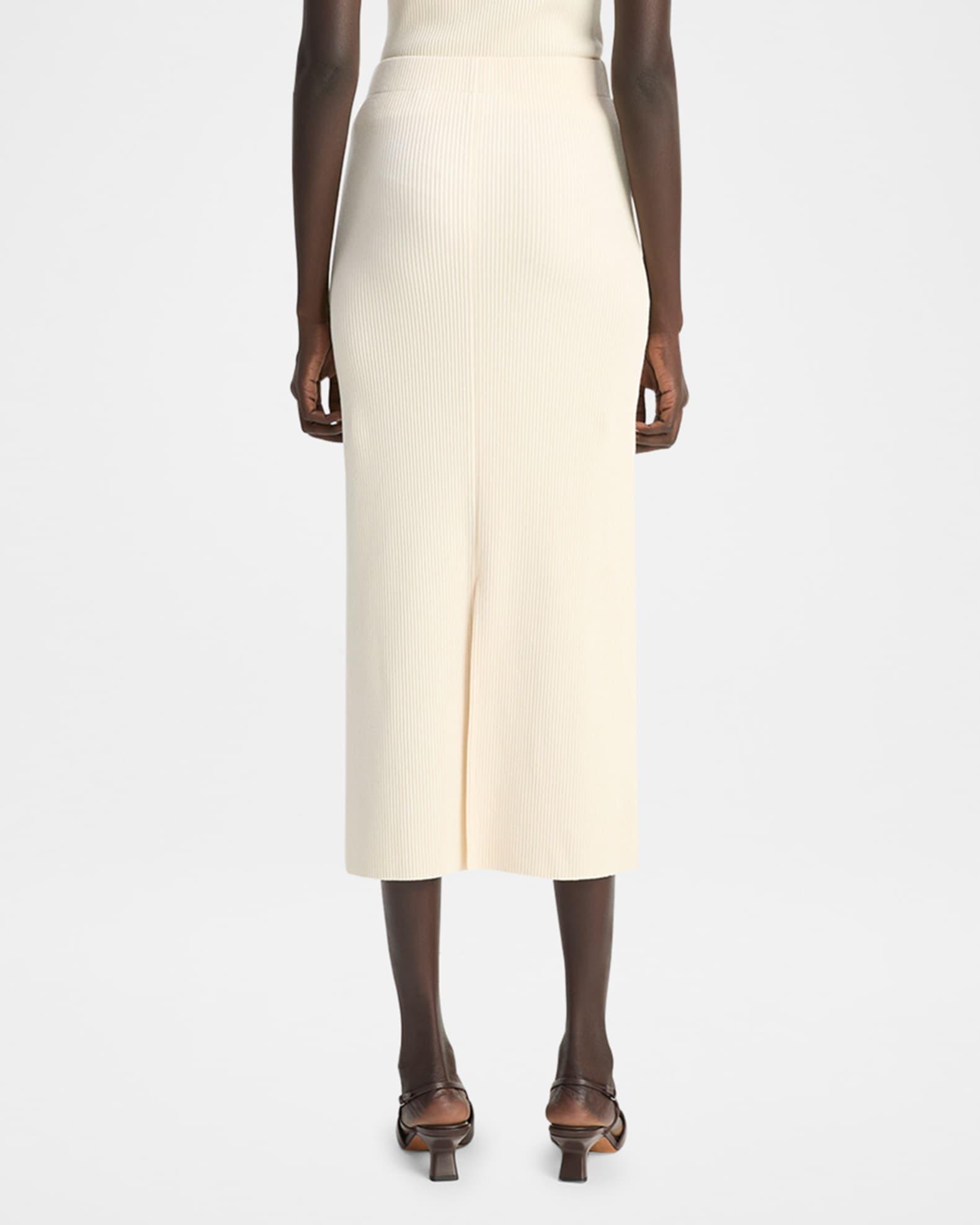 Ribbed Ankle-Length Skirt Product Image