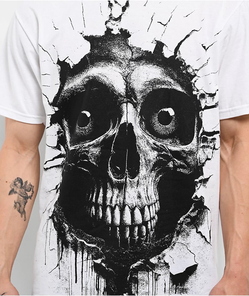 Disorder Shattered White T-Shirt Product Image