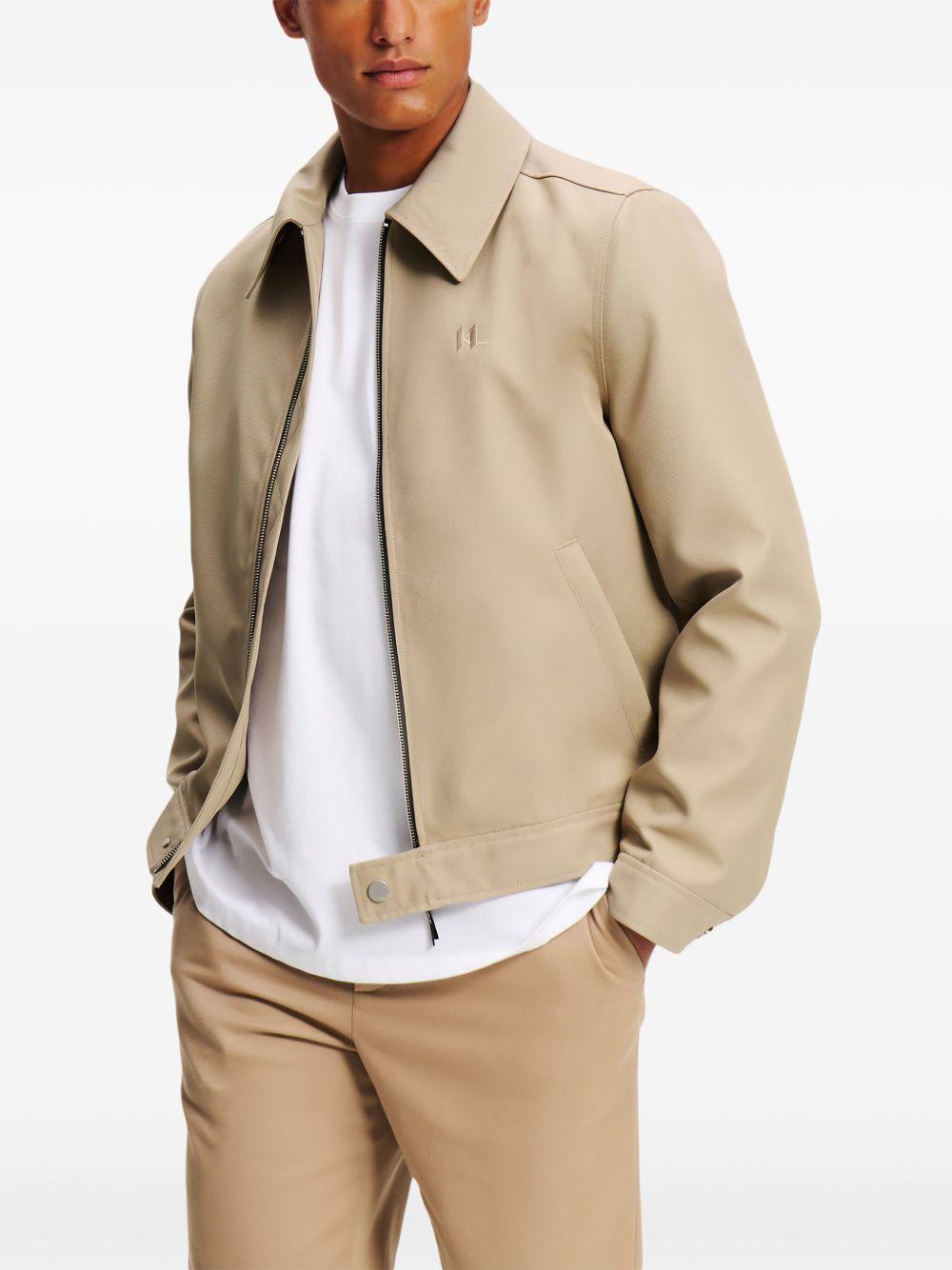 logo-embroidered bomber jacket  Product Image