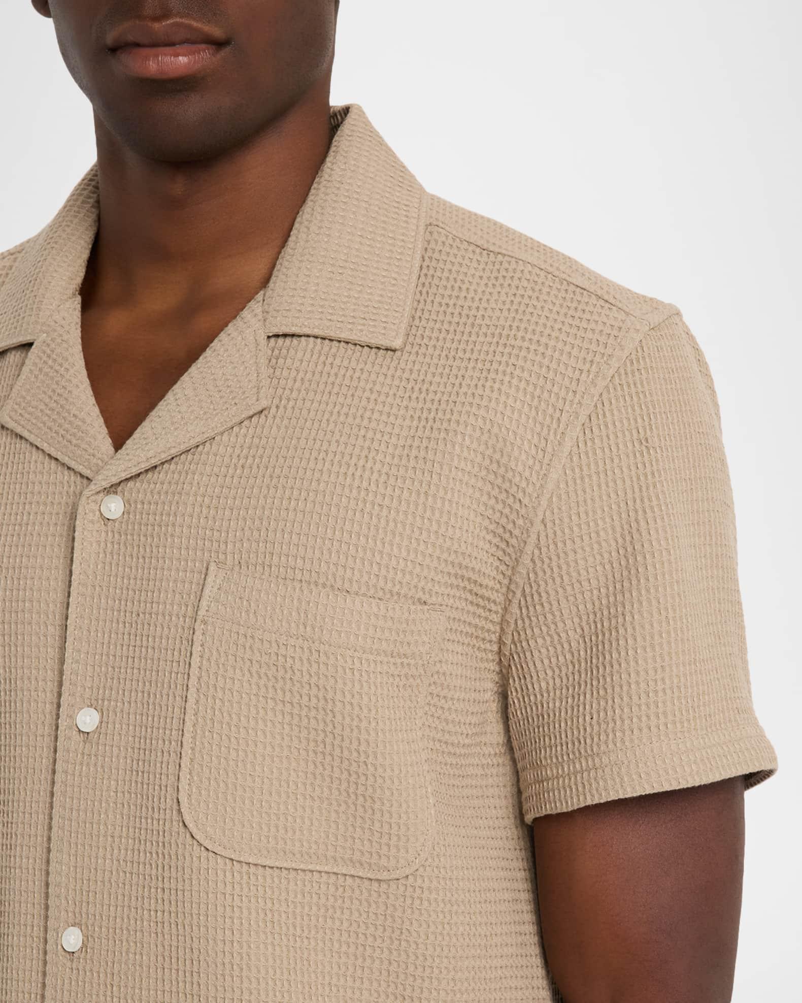 Men's Agoura Cotton Waffle Short-Sleeve Shirt Product Image