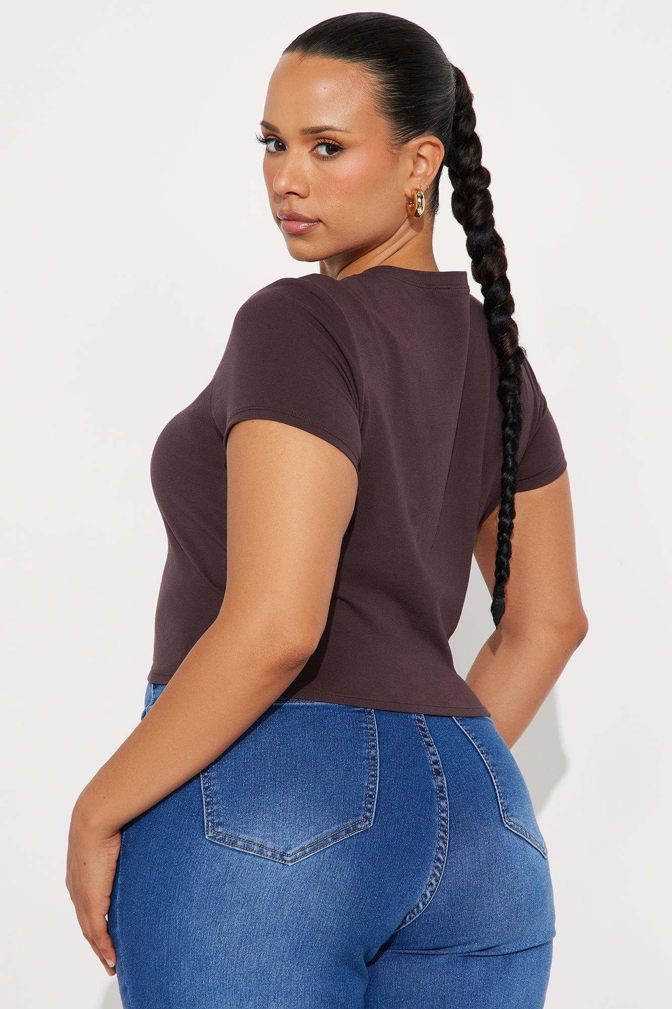 Robin Crop Top - Chocolate Female Product Image