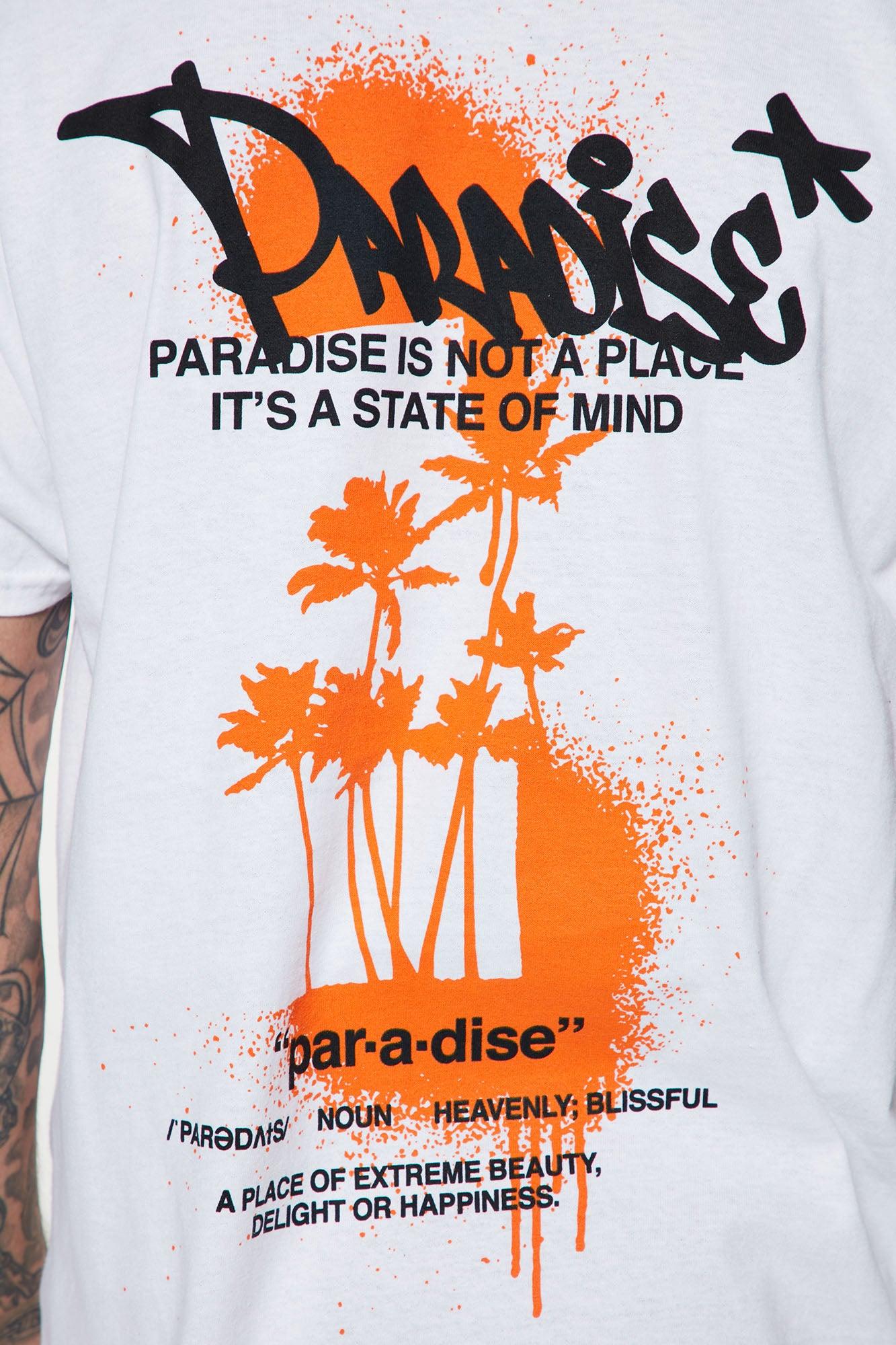 Paradise State Of Mind Short Sleeve Tee - White Product Image