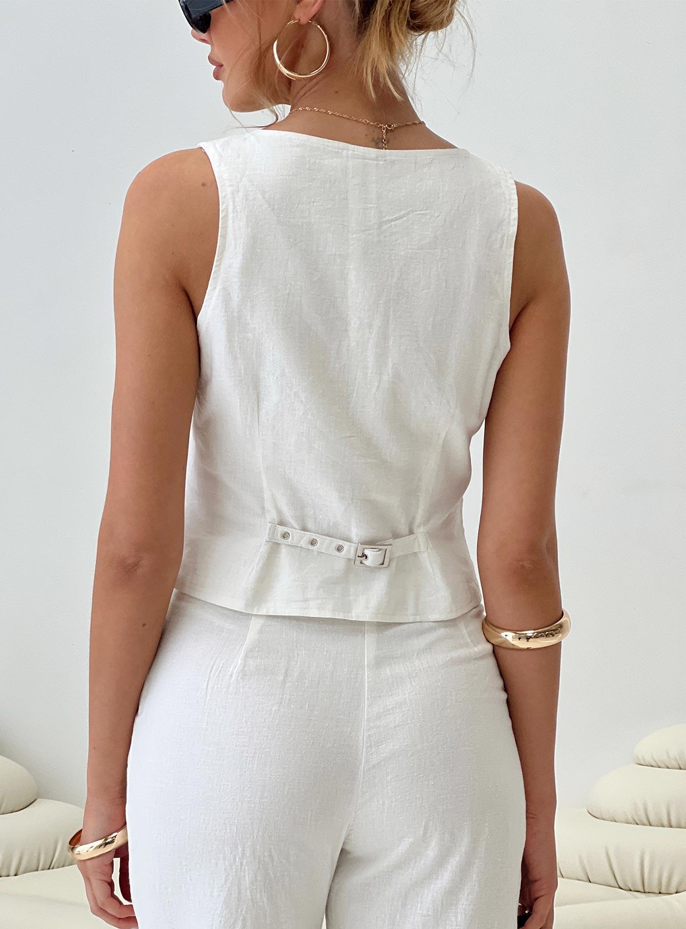 Sofi Vest Top Natural Product Image