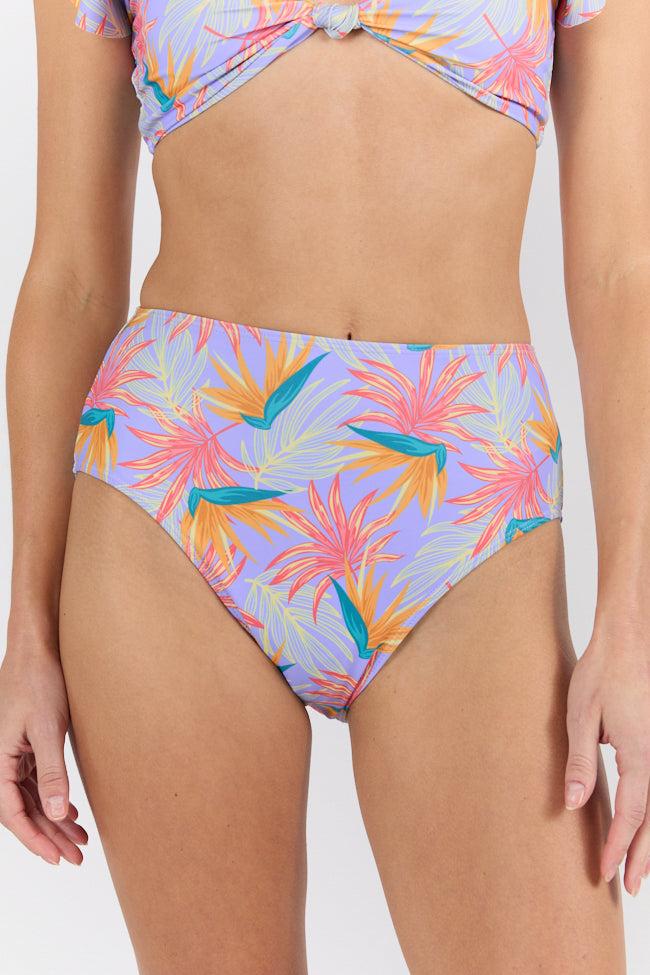 Off The Grid Multi Palm Print Bikini Top FINAL SALE Product Image