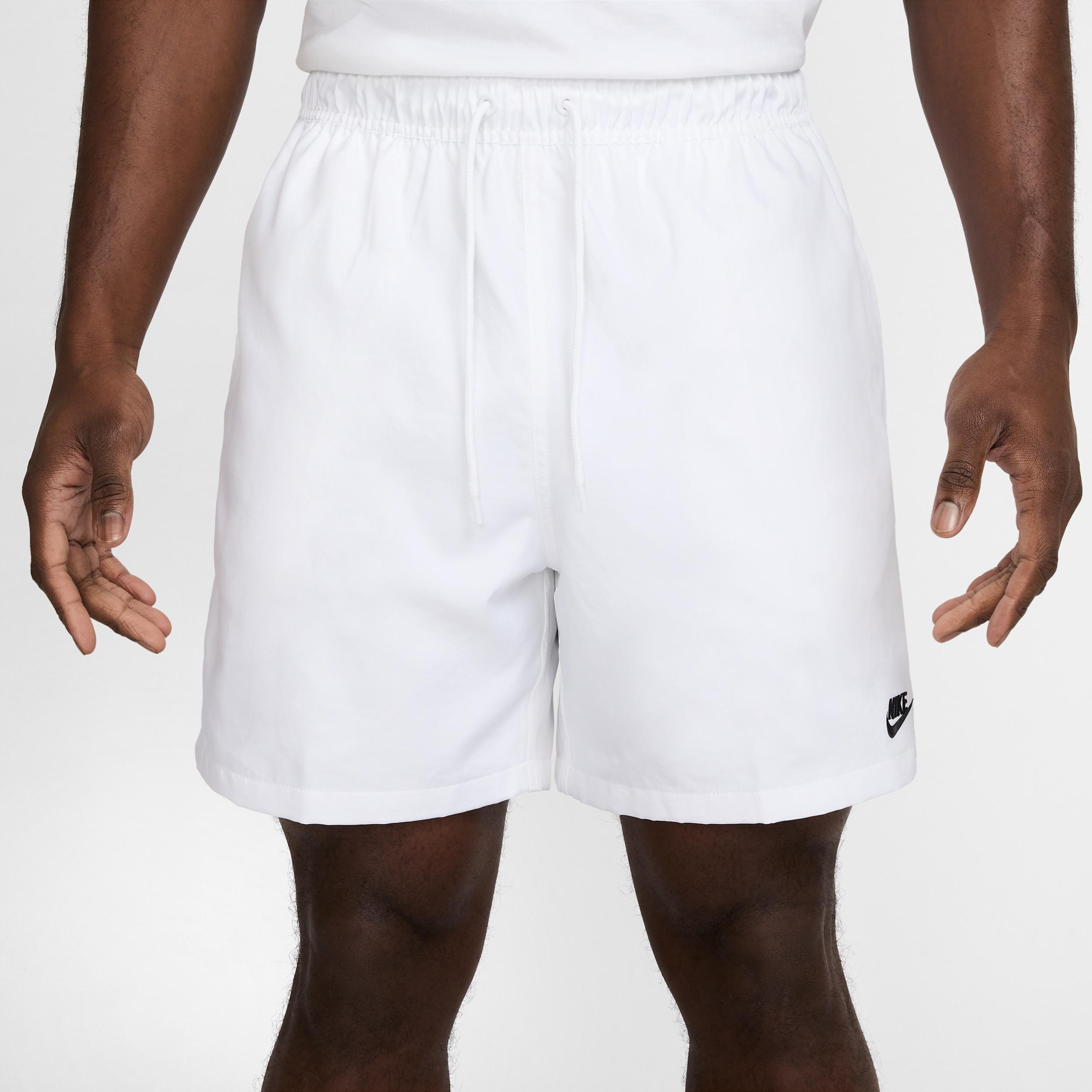 Nike Mens Nike Club Flow Shorts - Mens Black/White Product Image