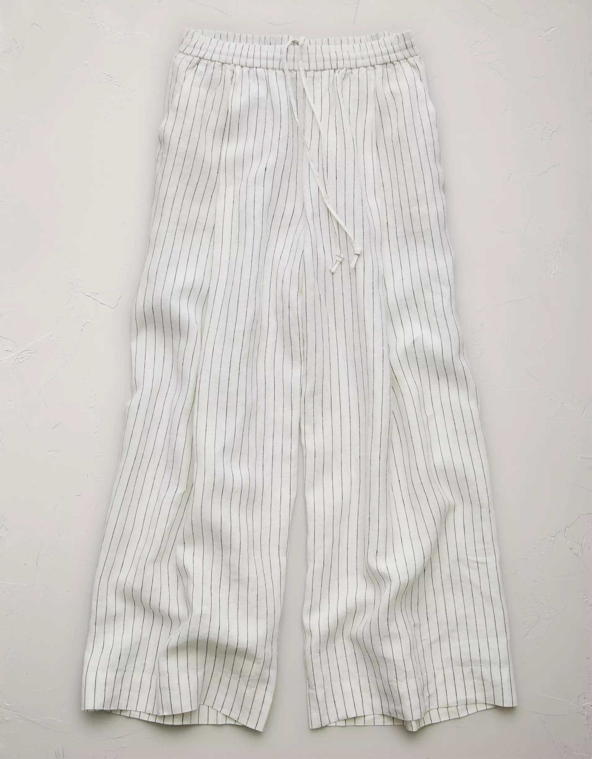 AE77 Premium Pull-On Linen Pant Product Image