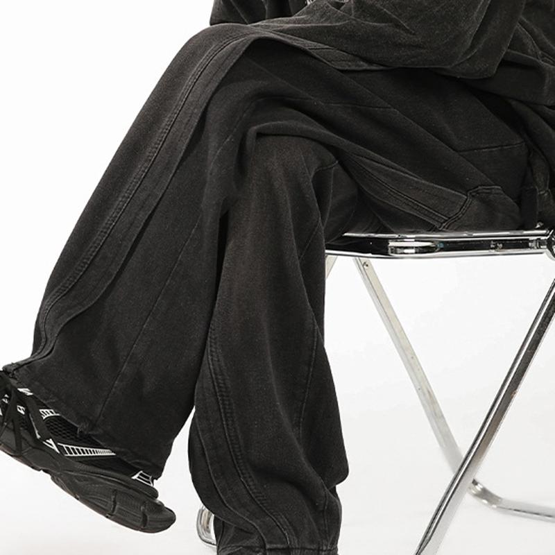 Sopula American Heavyweight High-End Patchwork Jeans Product Image