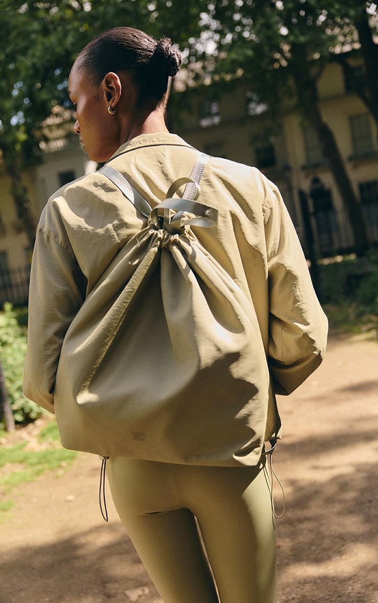 Sage Nylon Drawstring Bag  Product Image