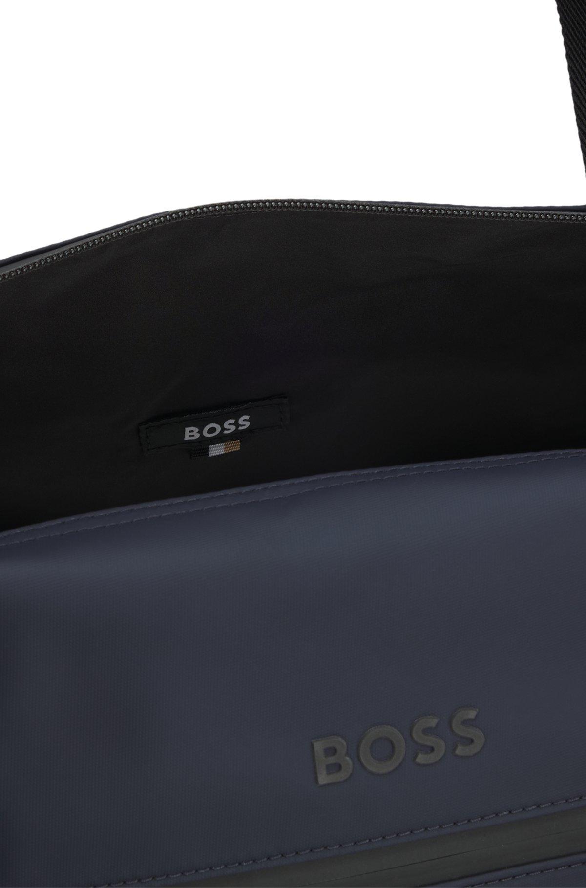 Reflective-detail holdall in faux leather Product Image