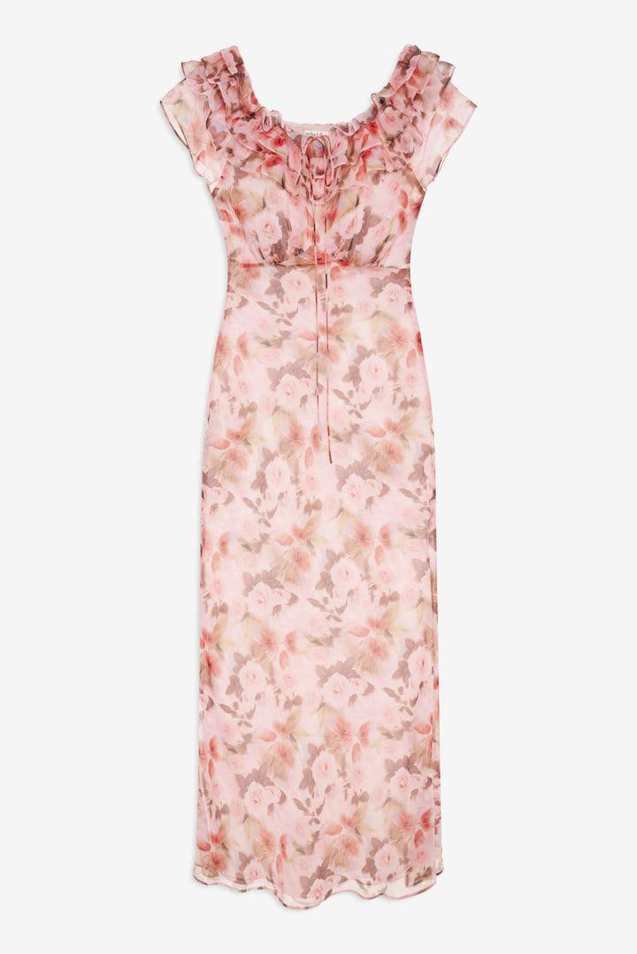 Fallen Floral Maxi Dress — Pink Product Image