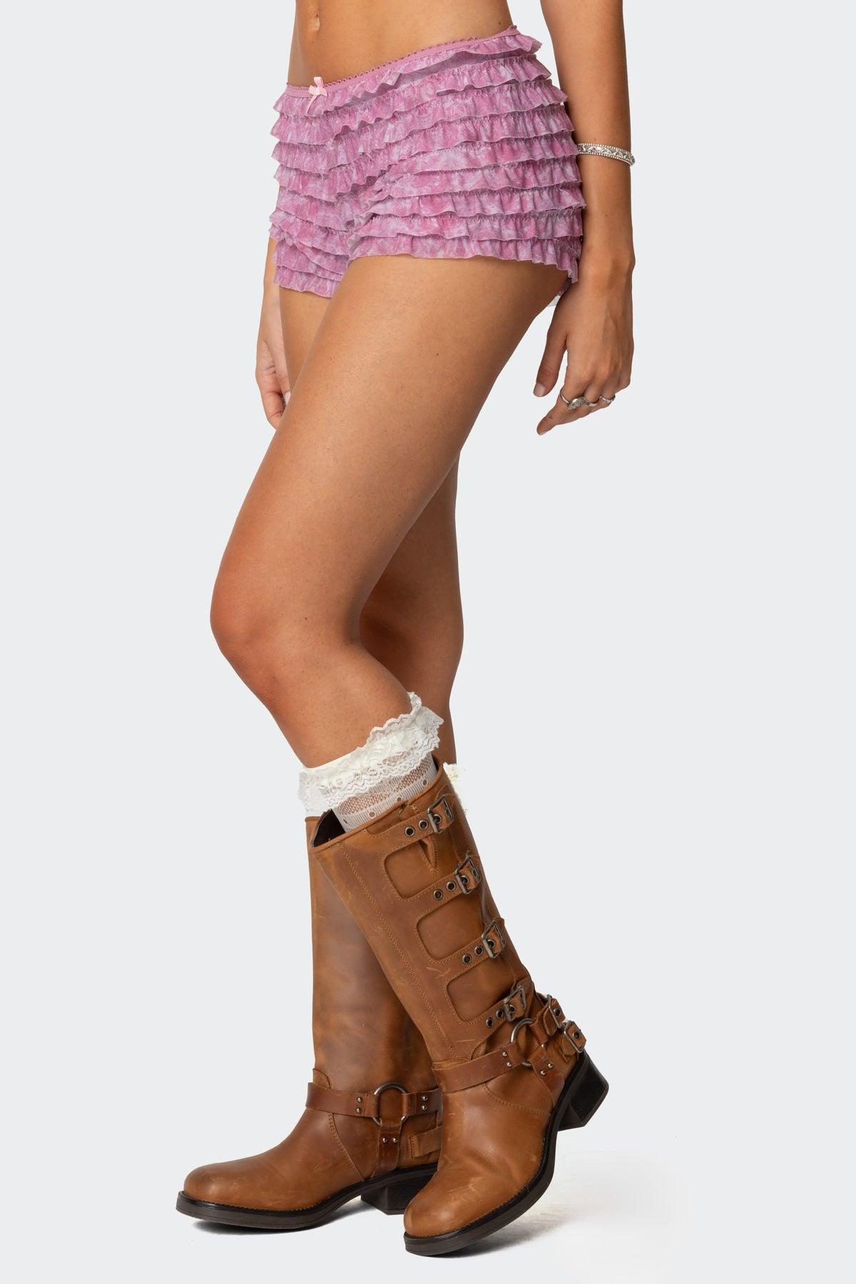 Shailee Ruffled Shorts Product Image