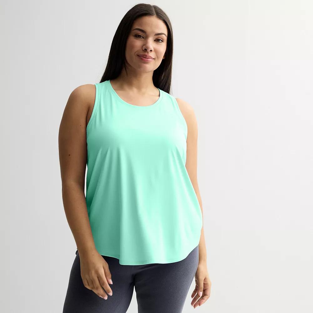 Plus Size Tek Gear® Dry Tek Tank Top, Women's, Size: 4XL, Heritage Gray Product Image