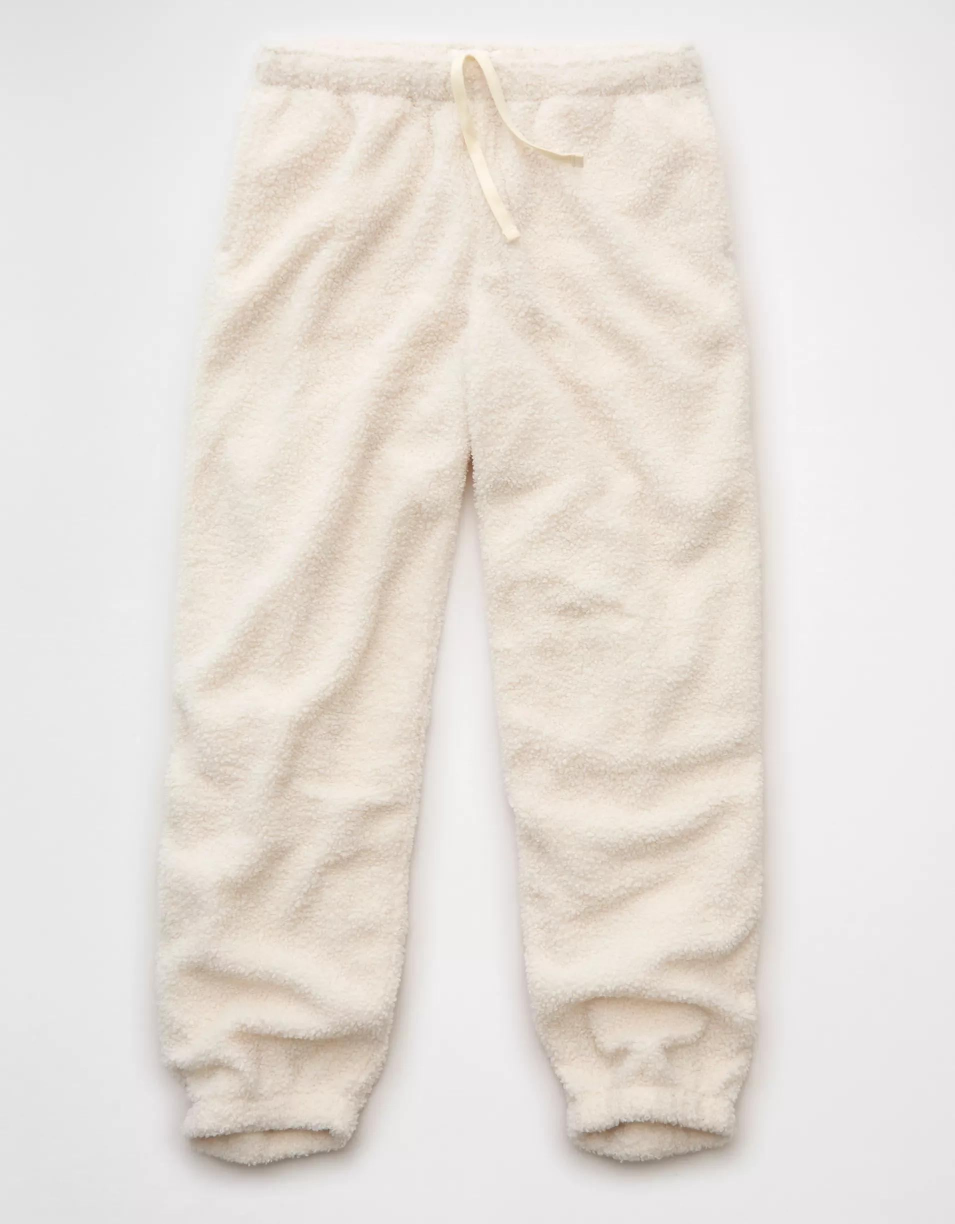 AE High-Waisted Sherpa Jogger Pant Product Image