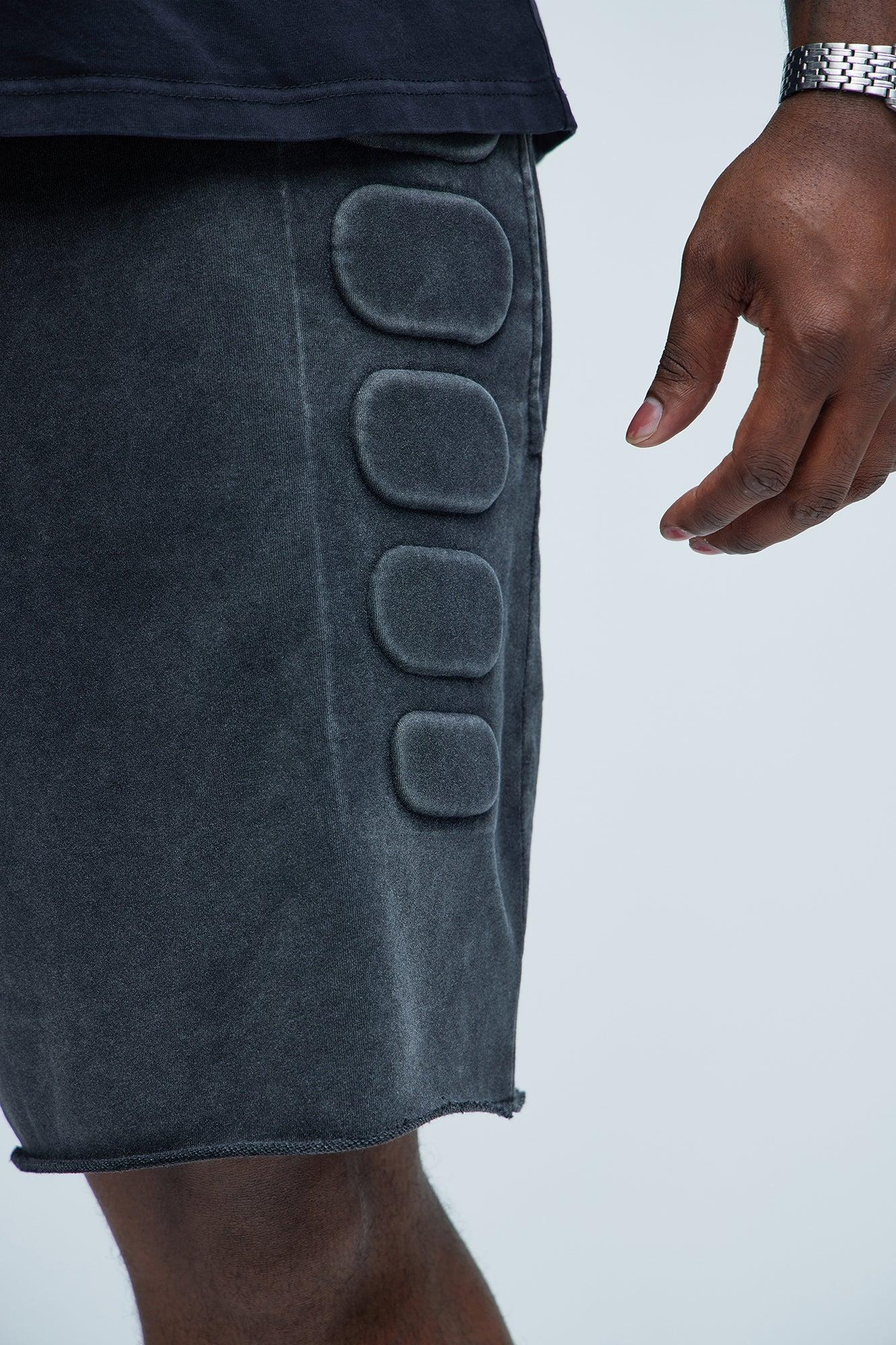 Mayzen Relaxed Shorts - Black Wash Product Image