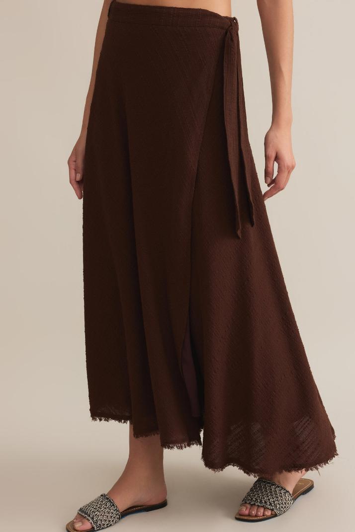 Salerno Wrap Midi Skirt Product Image