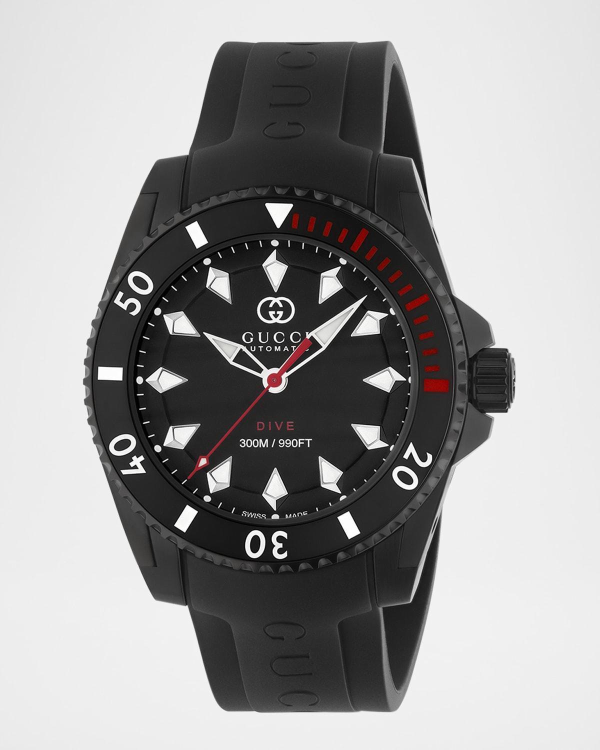 Mens Gucci Dive Stainless Steel & Rubber Watch/40MM Product Image