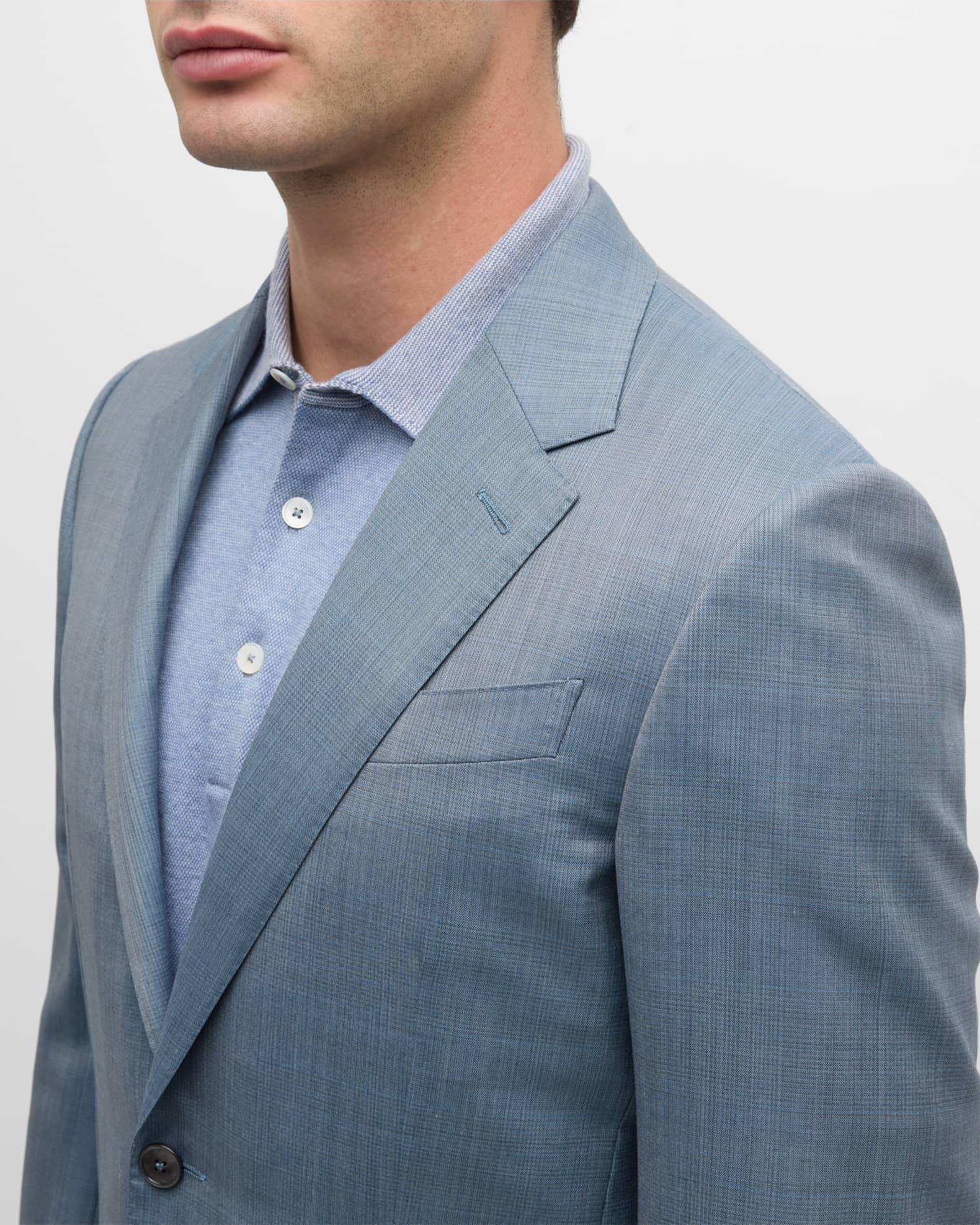 Men's Plaid Trofeo Wool Suit Product Image