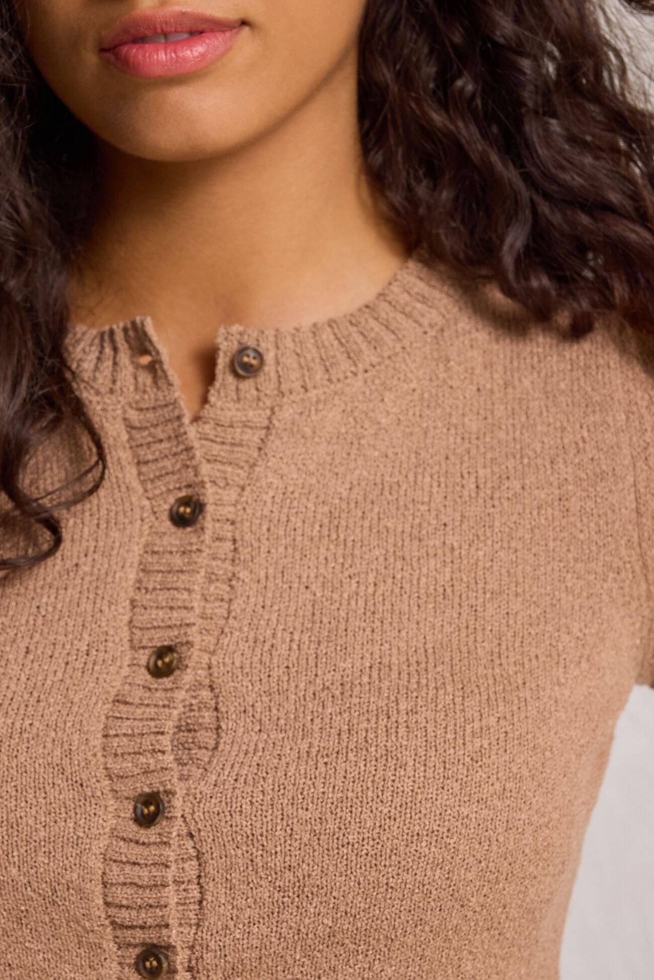 Mary Button Up Knit Top Product Image