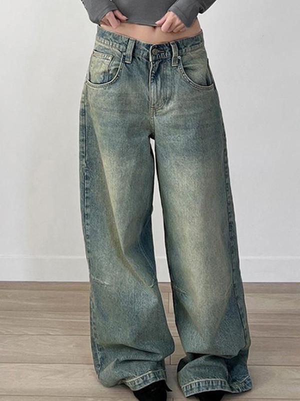 Loose And Thin Solid Colour Boyfriend Jeans Product Image