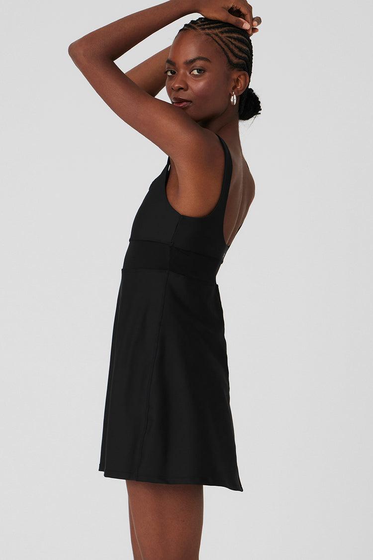Airlift Double Trouble Tennis Dress - Black Product Image