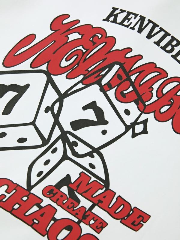 Men's Flocking Print Oversized Hoodie Product Image