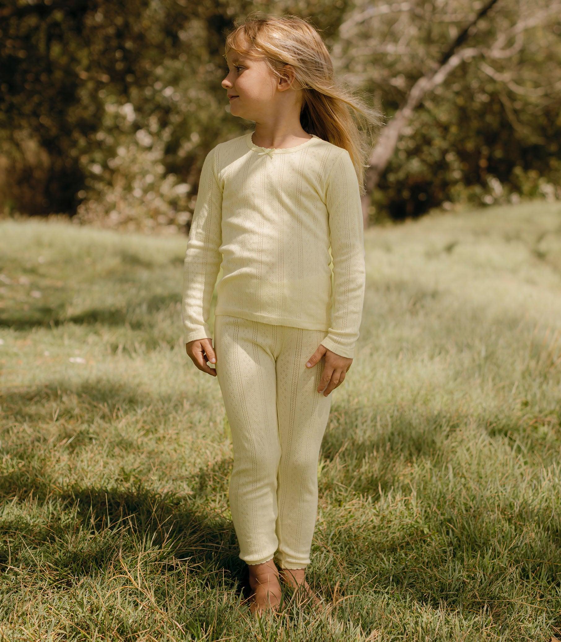 LAJOU PANT -- CREME CITRON QUELLE JOLIE POINTELLE Kids Product Image