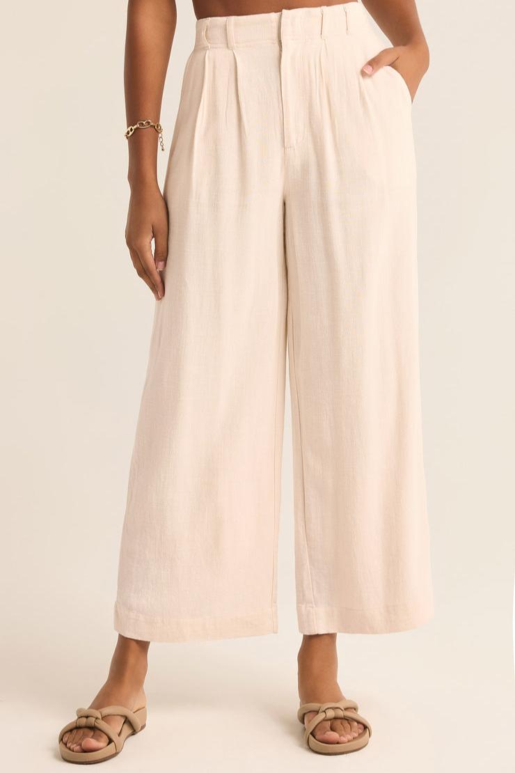 Farah Linen Pant - Sandstone Product Image
