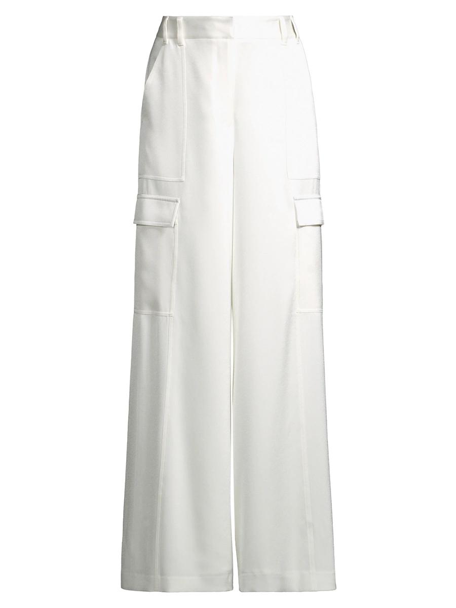 Womens Parker Satin Crepe Cargo Pants Product Image