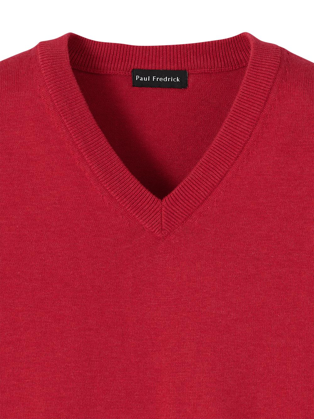 Supima Cotton Vest - Red Product Image