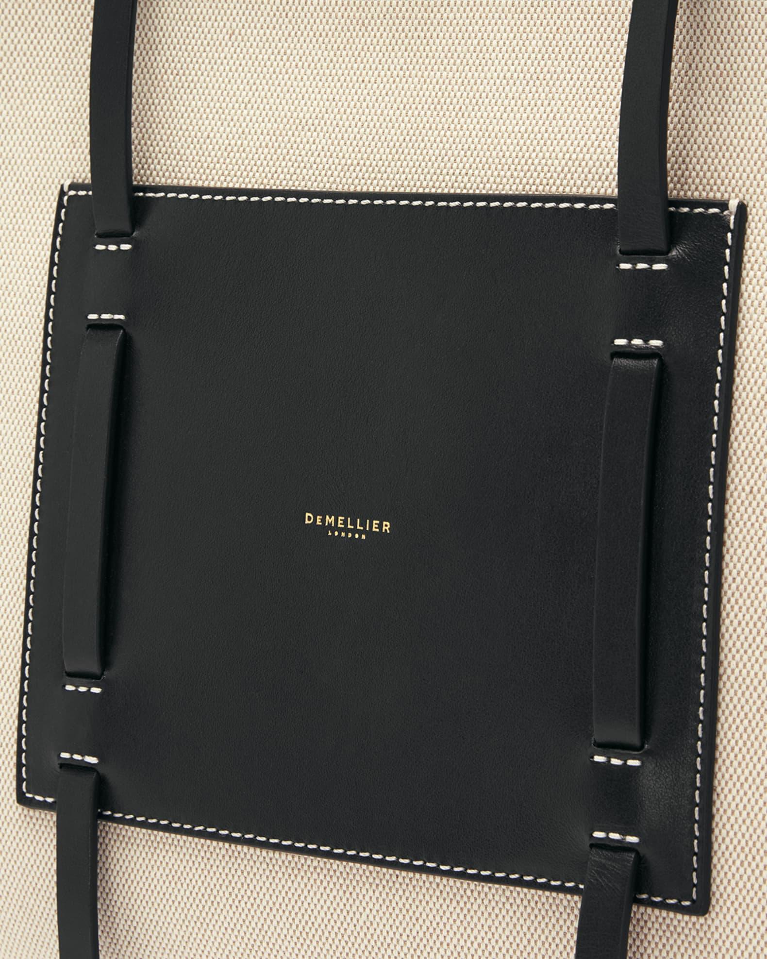 The Capri Canvas and Leather Box Tote Bag Product Image