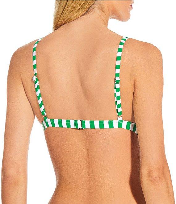 Gianni Bini Almalfi Stripe High Waist Cheeky Swim Bottom Product Image