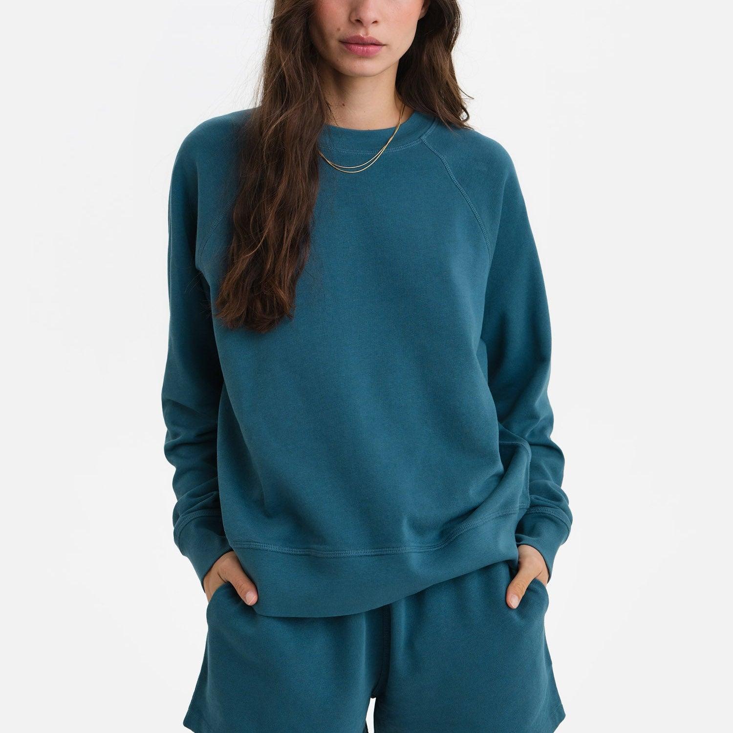 Organic Lightweight Terry Raglan Sweatshirt Female Product Image