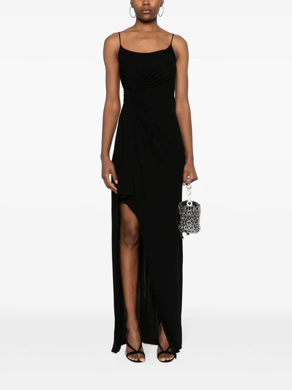 sleeveless side-slit maxi dress Product Image