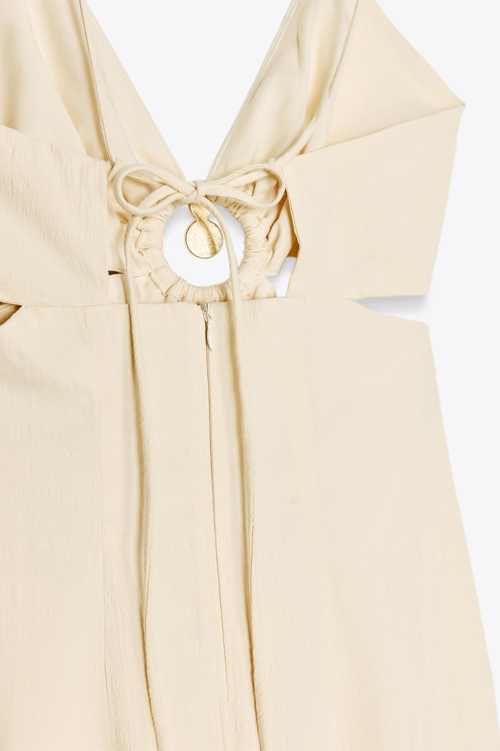 CUT OUT RUSTIC MIDI DRESS Product Image